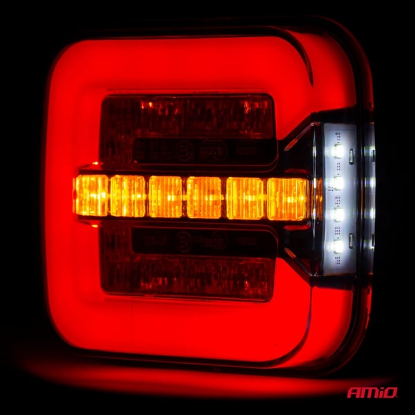 LED-bakljuskombination RCL-08-LR dynamisk vänster höger AMIO-02373