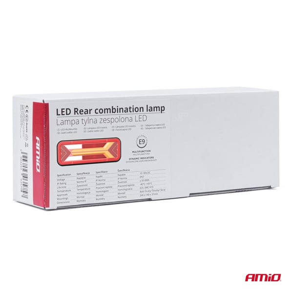 Baglygte LED RCL-09-R dynamisk højre AMIO-03576