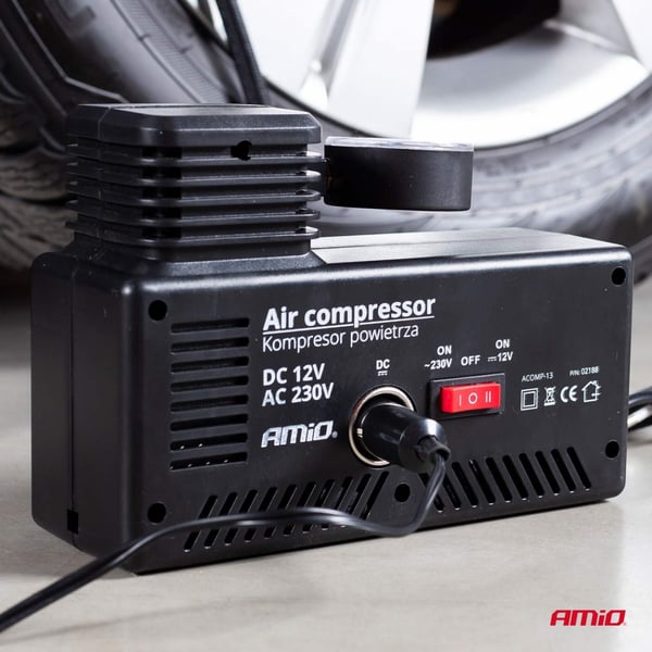 Auton kompressoripumppu 12V 230V ACOMP-13 AMIO-02188