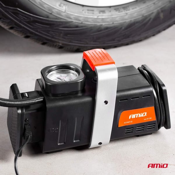 Auton kompressoripumppu 12V 230V ACOMP-02 AMIO-01134