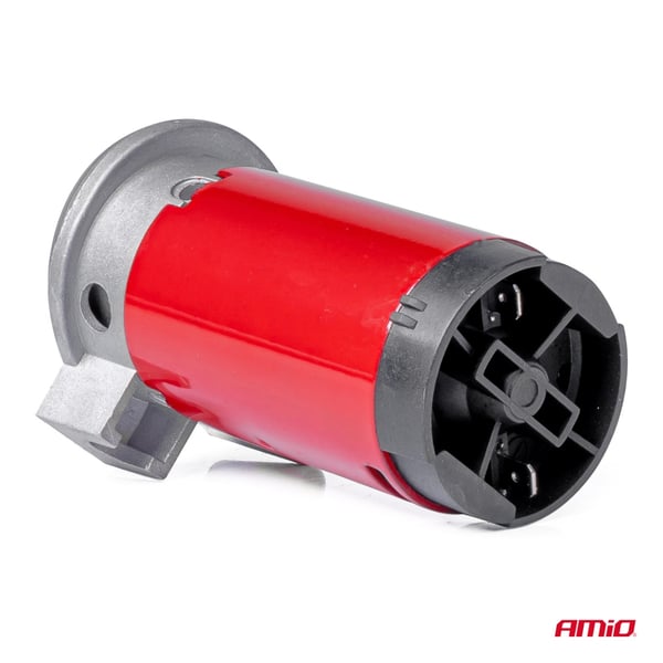 Horn, ljudsignal, fanfar, krom, 12V, AMIO-03618