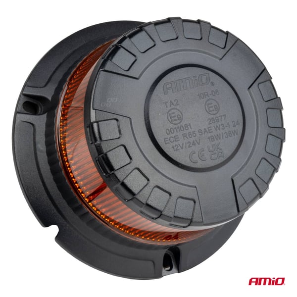 LED-vilkkuva varoitusvalo W28M 12V 24V AMIO-04105