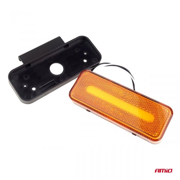 LED markeringslampe OM-02-O rektangulær orange AMIO-02376
