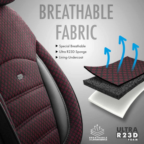 Auton istuinsuojasetti OTOM SPORT PLUS 103 BURGUNDY NZ