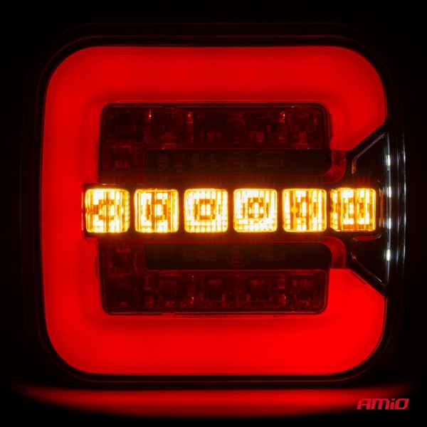 LED-bakljuskombination RCL-08-LR dynamisk vänster höger AMIO-02373