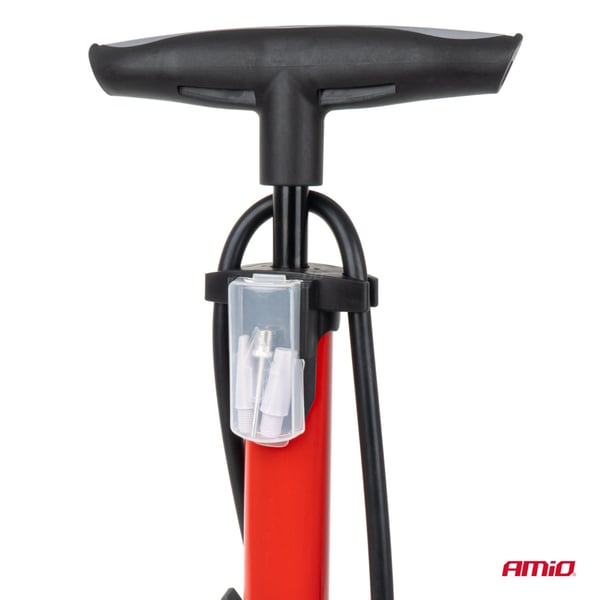 Handpump i metall med tryckmätare MINI PU08 AMIO-04343