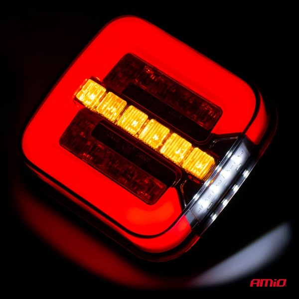 LED-bakljuskombination RCL-08-LR dynamisk vänster höger AMIO-02373