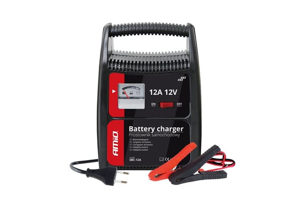 Akkulaturi tasasuuntaaja 12A 12V SBC-12A AMIO-02089