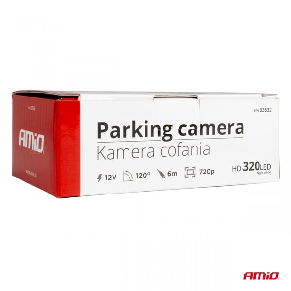 Bakkamera til parkering HD-320 LED 12v 720p AMIO-03532