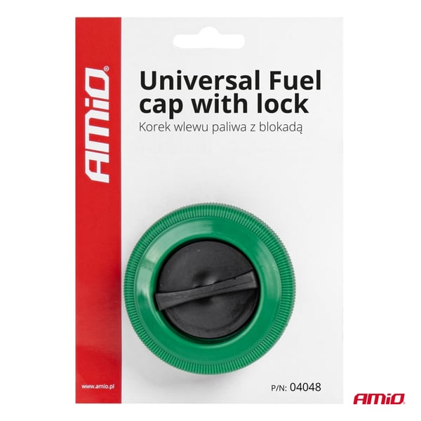 Universal nødtankdæksel med lås AMIO-04048
