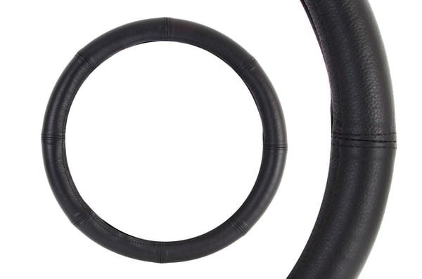 Nahkainen auton ohjauspyörän suojus S 35-37cm AMIO-01764