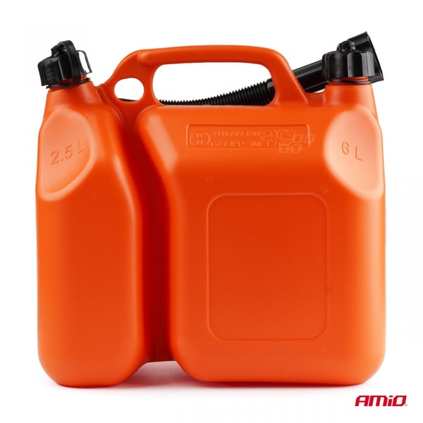 Kaksikammioinen muovikanisteri 6L + 2,5L AMIO-03208