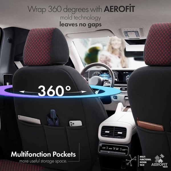 Auton istuinsuojasetti OTOM SPORT PLUS 103 BURGUNDY NZ
