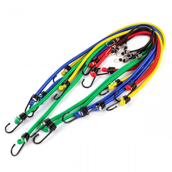Elastiska gummirep för att säkra bagage, set om 12 AMIO-02836 Elastiska gummirep för att säkra bagage, set om 12 AMIO-02836