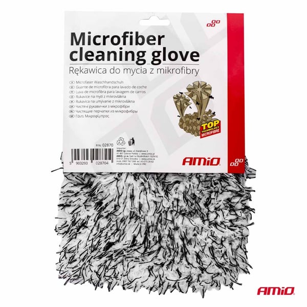 Mikrokuituinen autonpesukinnas 25x18 cm. 600g/m² AMIO-02870