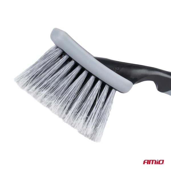 Harja pyörien, vanteiden ja pölykapseleiden puhdistukseen, lyhyt, 26 cm AMIO-04031