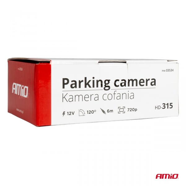 Bakkamera til parkering HD-315 12v 720p AMIO-03534