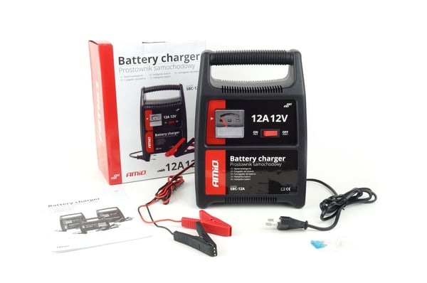Akkulaturi tasasuuntaaja 12A 12V SBC-12A AMIO-02089