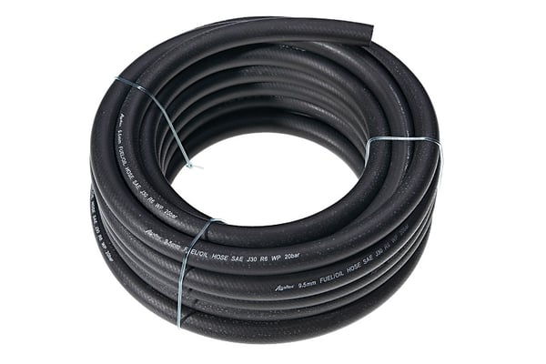 Vahvistettu kumipolttoaineletku, 3-kerroksinen, halkaisija 12,7 mm/1 m (10 m rullassa)
