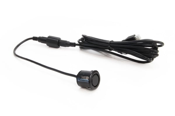 TFT02 4,3" parkeringssensorsæt med HD-305-LED-kamera, 4 sensorer, sort "GULD"