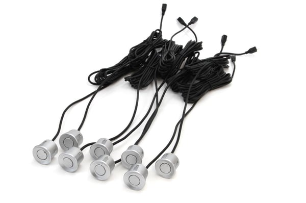 LED-peruutustutka-anturisarja, 8 anturia, hopea, AMIO-01598