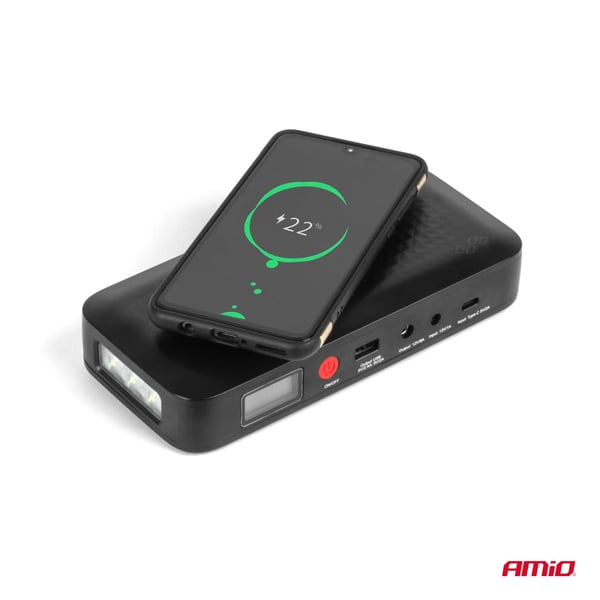 Käynnistyslaite apukäynnistin varavirtalähde 12V 12Ah 800A AMIO-04055