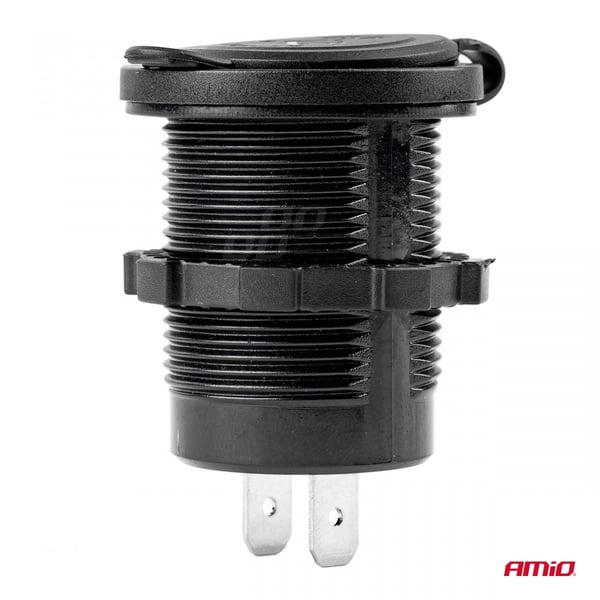 Vandtæt oplader med 2x USB-stik 12V 24V MOD-04 AMIO-02854