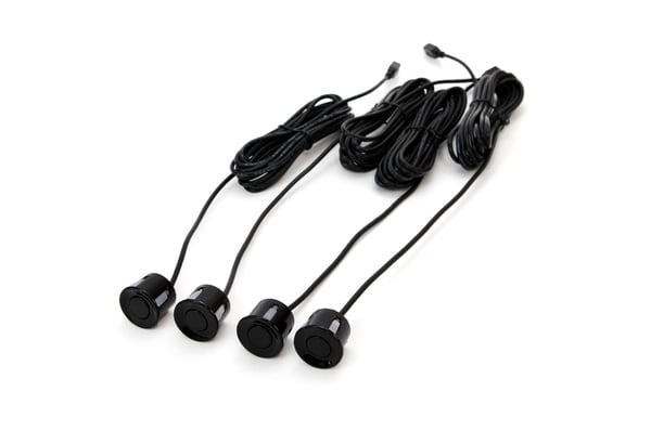 TFT01 4,3" parkeringssensorsæt med HD-501-IR kamera, 4 sensorer, sort