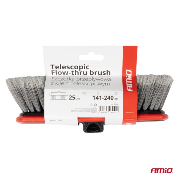 Teleskooppinen virtausharja autonpesuun 141-240 cm AMIO-03951