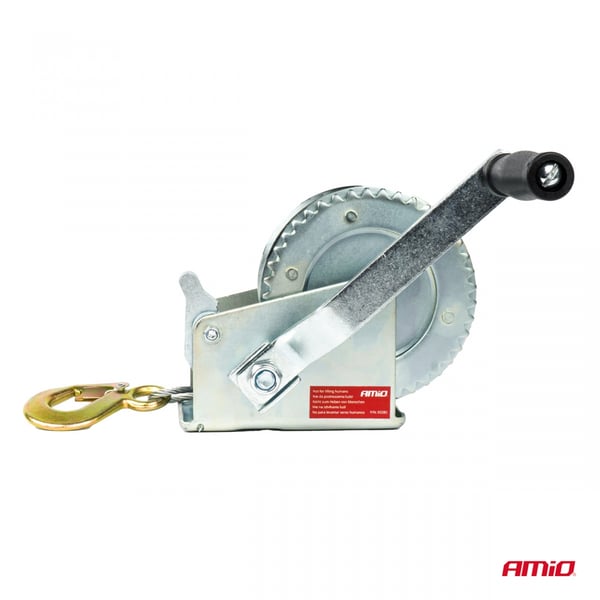 Spil, manuelt krumtapspil, rebspil, 450 kg AMIO-03282