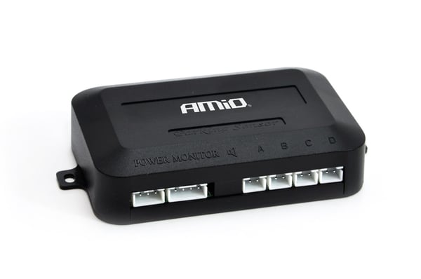 LED baksensorsæt til parkering, 4 sensorer, sort, GULD, 18 mm AMIO-01577