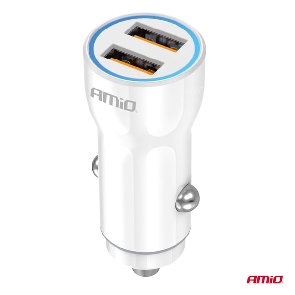 Biloplader 2x USB-A AMIO-03879