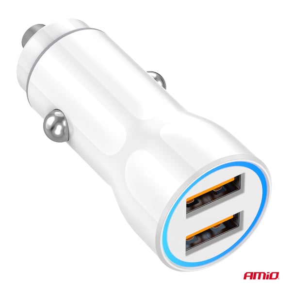 Biloplader 2x USB-A AMIO-03879