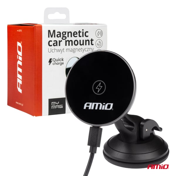 Biltelefonhållare med induktiv laddare för instrumentbrädans fönster My Mag 15W AMIO-03775