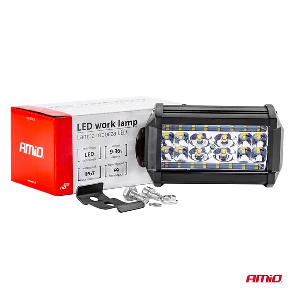 LED arbejdslampe søgelys AWL09 28 LED 12V 24V AMIO-02423
