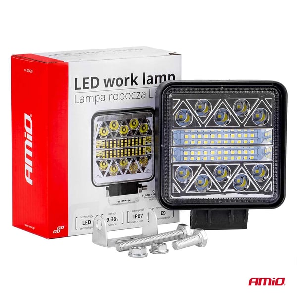 LED arbejdslampe søgelys AWL15 26LED 12V 24V AMIO-02429
