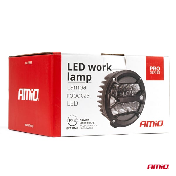 LED PRO vejarbejdslygte ECE R149 homologering 12V 24V AMIO-03869