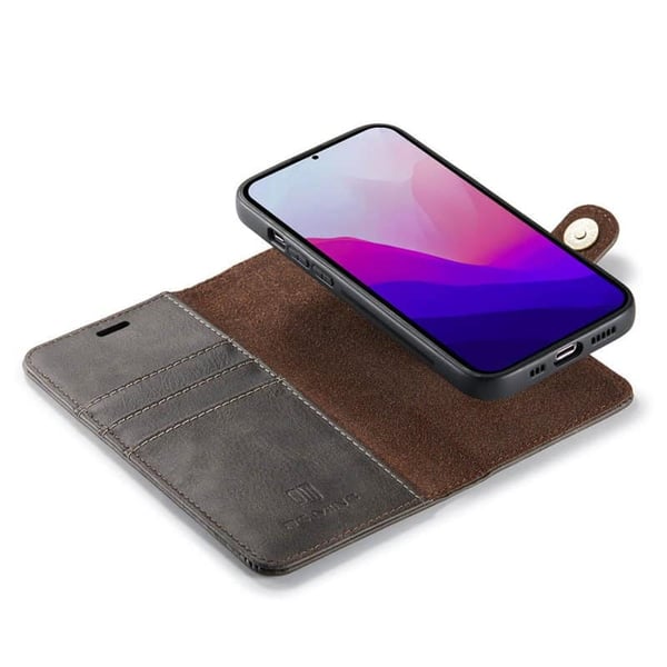 Mobil lommebok DG-Ming 2i1 til Apple iPhone 14 - Grå