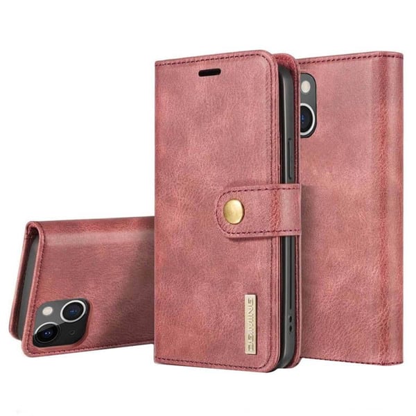 Lompakkokotelo DG-Ming 2i1 Apple iPhone 14 Plus - Punainen
