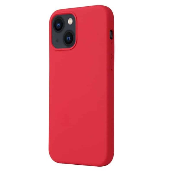 Liquid silikone cover til Apple iPhone 14 - China Red