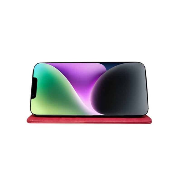 Lompakkokotelo 3-kortti Apple iPhone 14 - Vaaleanpunainen
