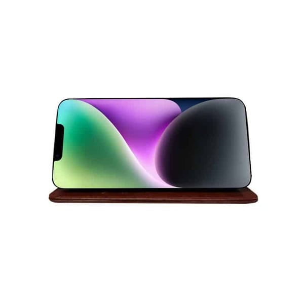 Lompakkokotelo 3-kortti Apple iPhone 14 Plus - Ruskea