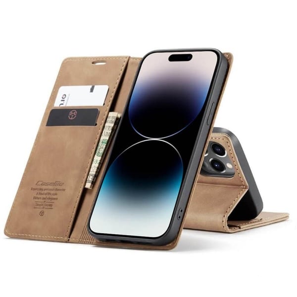 CaseMe mobilcover 013 til Apple iPhone 14 Pro Max - Brun