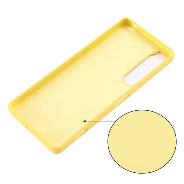 Liquid silikone cover til Sony Xperia 1 IV - Gul