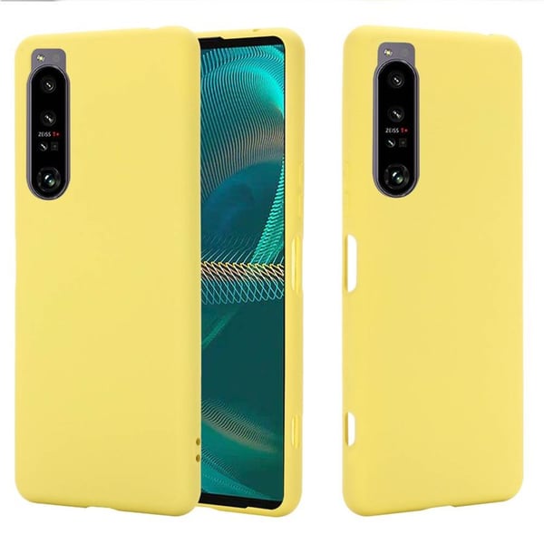 Liquid silikone cover til Sony Xperia 1 IV - Gul