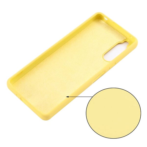 Liquid silikone cover til Sony Xperia 10 IV - Gul