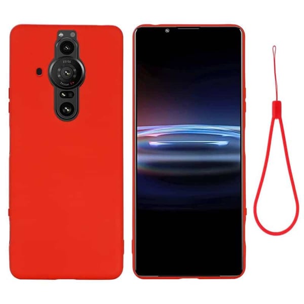 Liquid silikondeksel til Sony Xperia Pro-I - Rød
