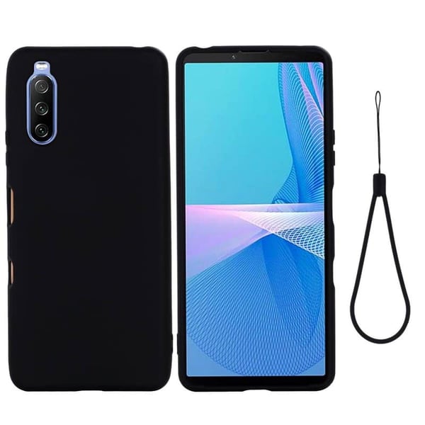 Liquid silikondeksel til Sony Xperia 10 III - Svart