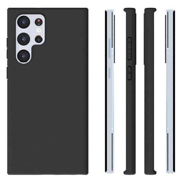 Silikondeksel til Samsung Galaxy S23 Ultra - Svart