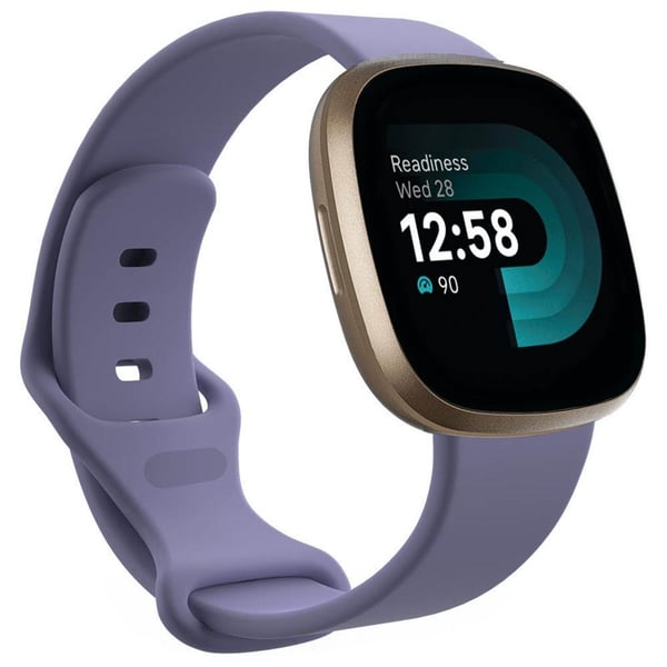 Sport Kellon ranneke Fitbit Versa 4 - Violetti